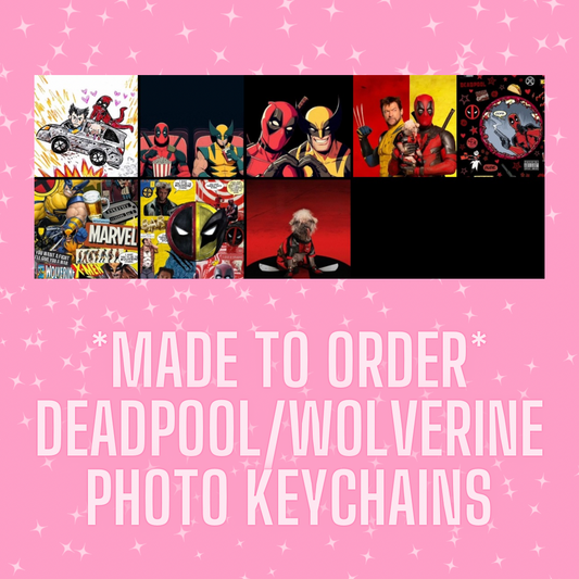 Custom Deadpool/Wolverine Photo Keychains