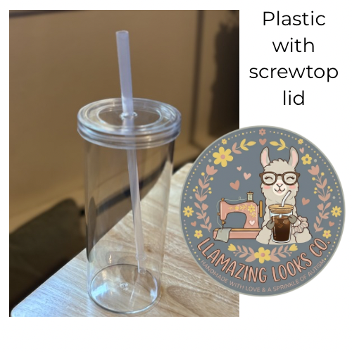 MADE TO ORDER Stitch/Stitch & Angel glass or plastic cups