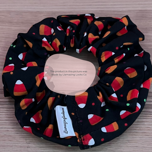 Candy Corn Crush Hair Scrunchie