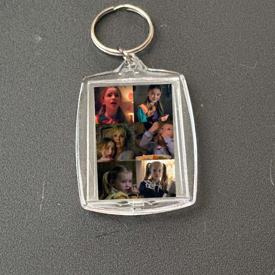 CUSTOM MADE TO ORDER Stranger Things photo keychains/multi use charm (cup charms, straw charms, bag charms, etc.)