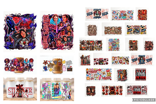 CUSTOM PREORDER Stranger Things glass and plastic cups