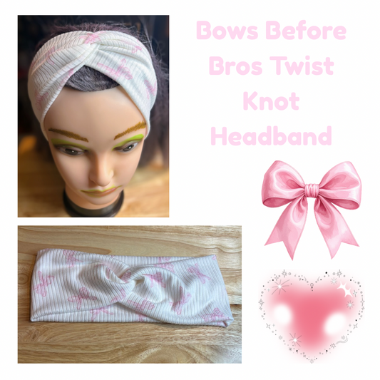 Bows Before Bros Twist Knot Headband