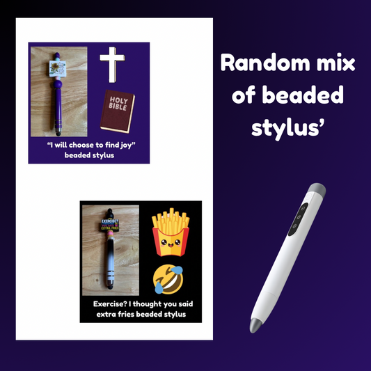 Random mix of beaded stylus’