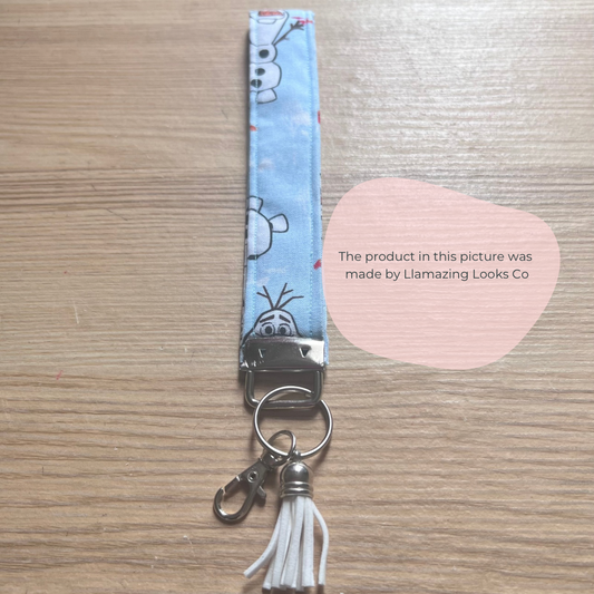 Olaf wrist keyfob/ keychain/wristlet