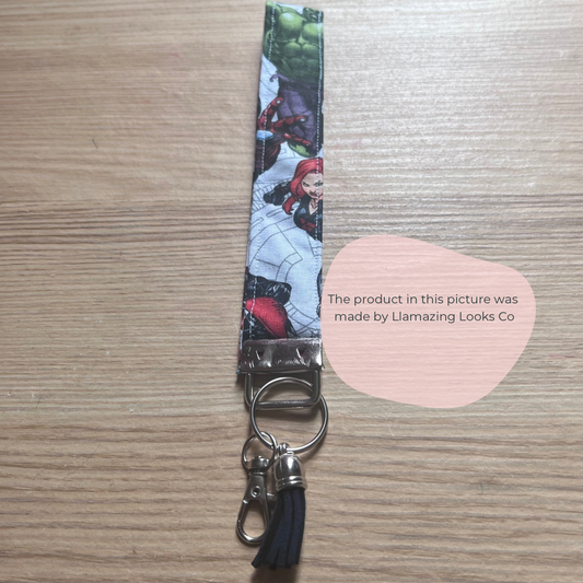 Avengers wrist keyfob/ keychain/wristlet