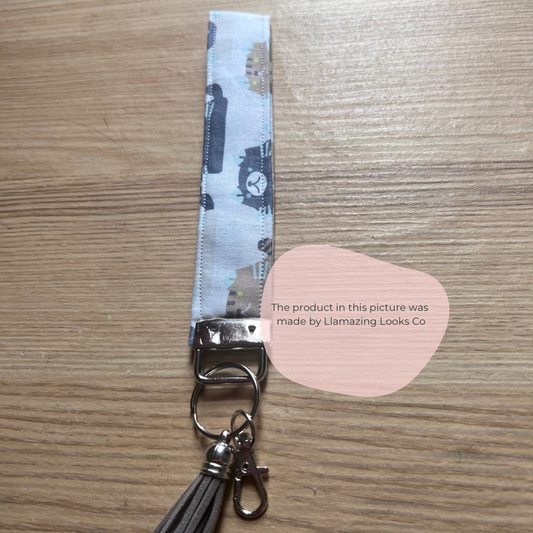 Kittens & Kisses wrist keyfob/ keychain/wristlet