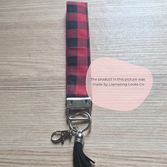 Crimson Ridge wrist keyfob/ keychain/wristlet