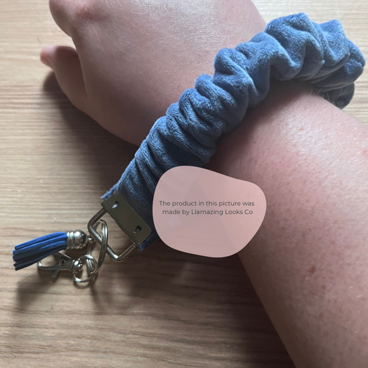 Blueberry Cobbler Scrunchie Keychain