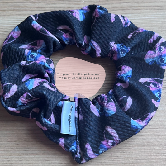 Stitch & Angel Pattern #2 Hair Scrunchie