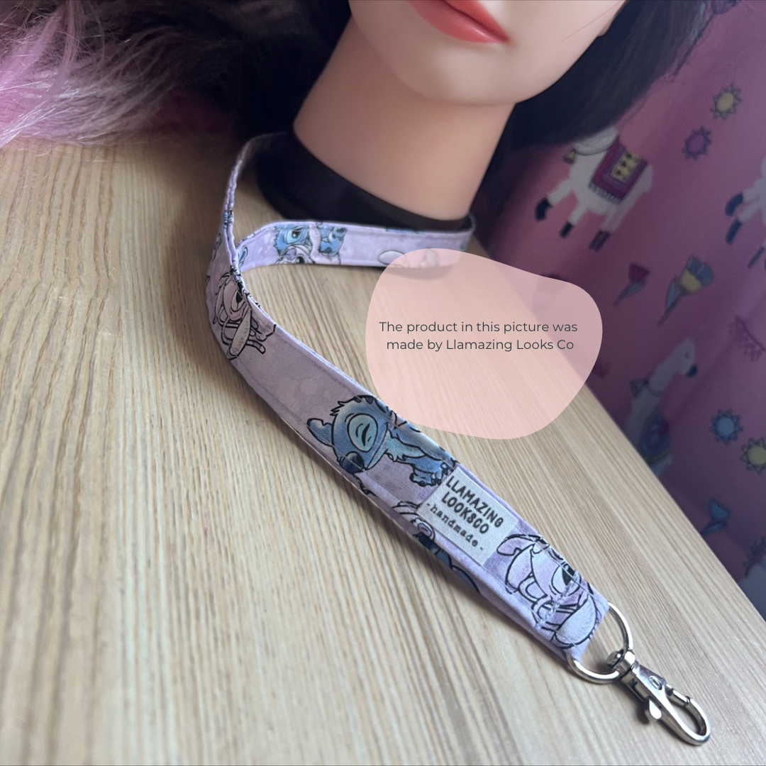 Stitch & Angel Lanyard