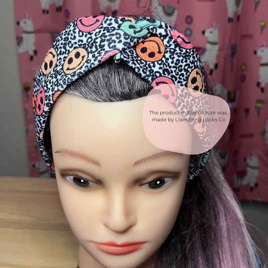 12 y/o and up Choose Happy Twist Knot Headband (one size fits most)