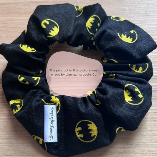 Batman pattern #2 Hair Scrunchie