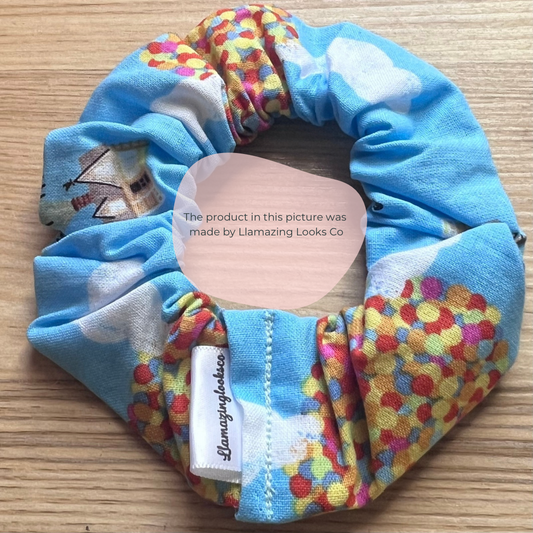 Up “Adventure is out there” Hair Scrunchie